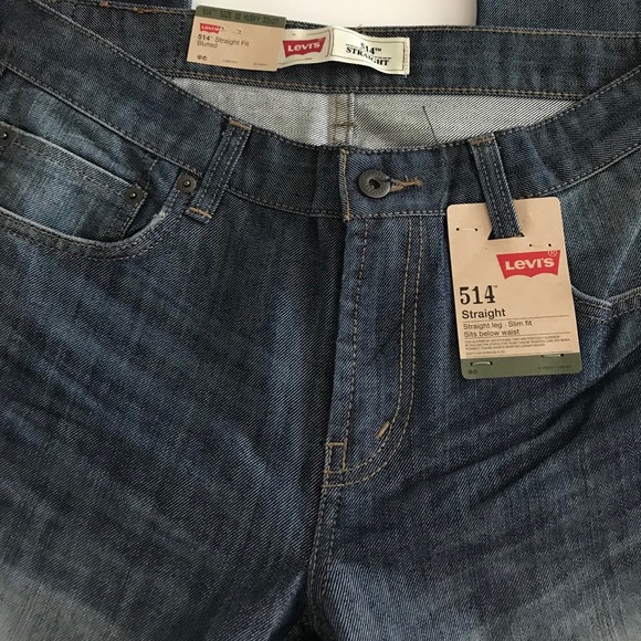 LEVI'S 514 Straight Leg Husky Slim Fit Jeans - Picture 2 of 6